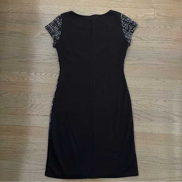 Desigual Women's Black Blue Heart Print Short Sleeve Sheath Dress Size small - Picture 5 of 9